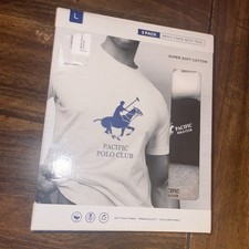 Pacific Polo Club T Shirts For Men L Set Of 3 T Shirts Pack