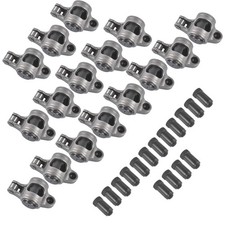 16pcs Roller Rocker Arms For Chevy Sbc 350 Engine 1.5 Ratio 716 Self-aligning