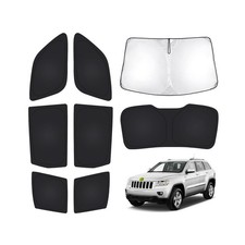 T TGBROS Windshield Sun Shade for Jeep Grand Cherokee 2011-2021 Car Window Sh...