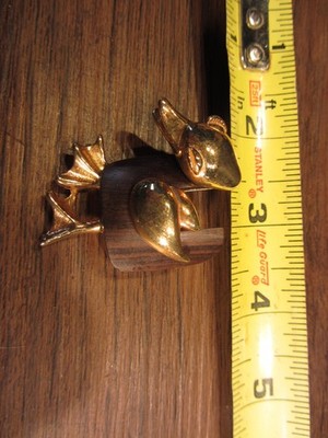 Vintage Signed P & M Paris Modernist Gold Tone Brooch/Pin