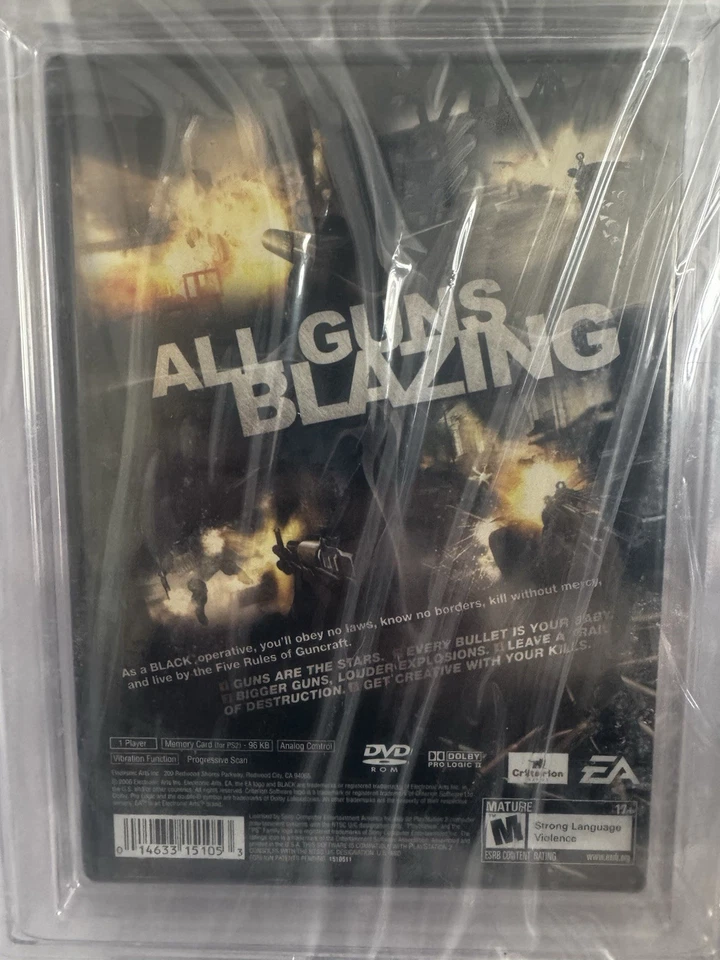 Black EA Sony PlayStation 2 PS2 Factory Sealed & First 9.8 From WATA 9.8 A+ - Image 4 of 4