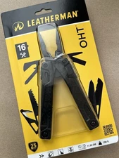 LEATHERMAN OHT Black, Molle Brown Sheath, New Old Stock, Retried.