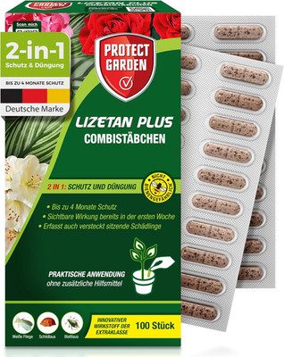 PROTECT GARDEN Lizetan plus Combistäbchen, Langzeit-Schädlingsfrei Und Premium-D