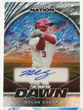 Nolan Souza 2025 Leaf Baseball Nation Autograph - A New Dawn NA-NS1 4/15