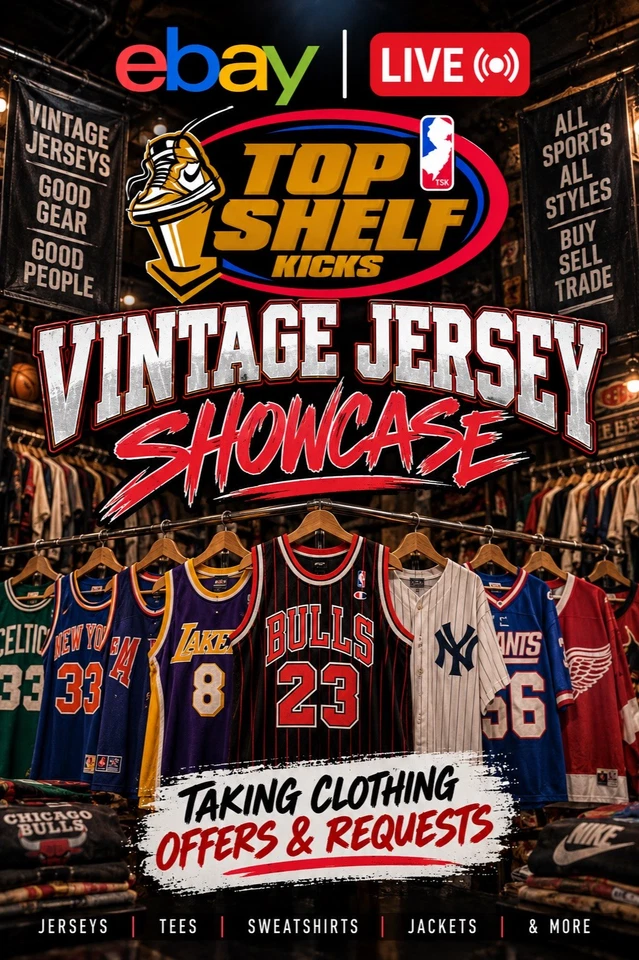 WAREHOUSE CLOTHING STREAM. VINTAGE JERSEY SHOWCASE! 