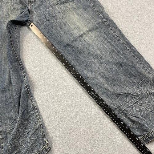 Tool Jeans Brand Mens 36x32 Straight Loose Denim Streetwear Distressed Workwear* - Picture 8 of 19