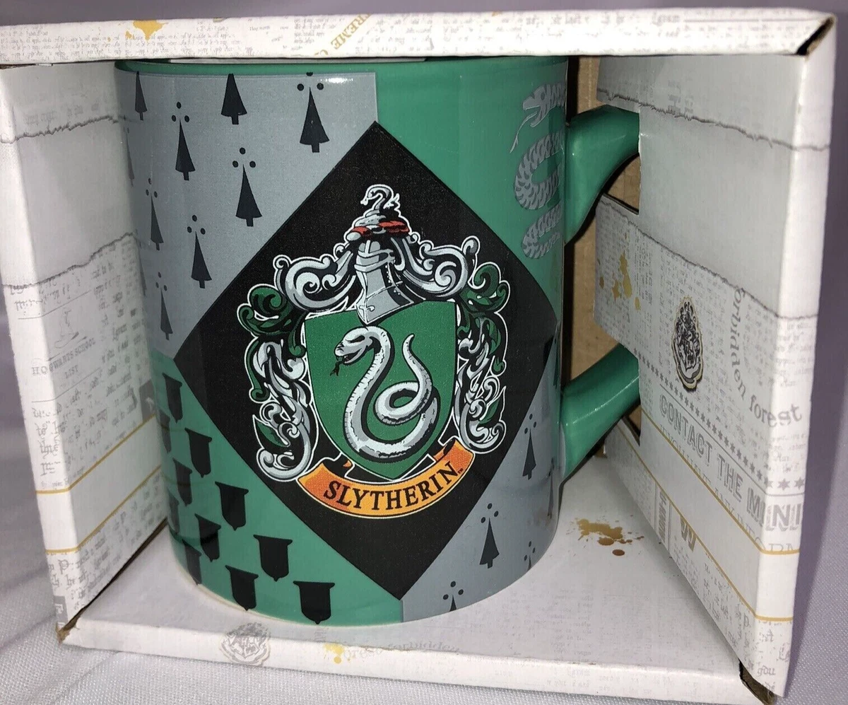 New Harry Potter Slytherin Green Coffee Mug in Gift Box 14 oz eBay