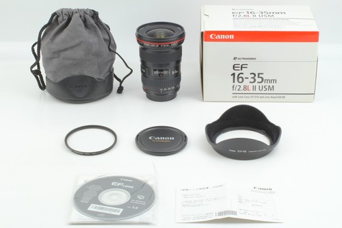 【Top MINT in BOX】Canon EF 16-35mm f/2.8 L II USM Zoom Lens w/Hood From JAPAN - Picture 2 of 9