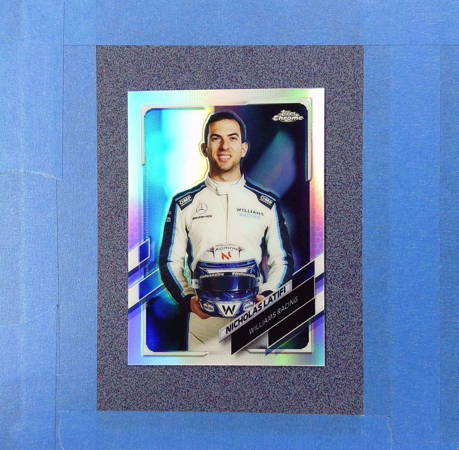 2021 Topps Chrome NICHOLAS LATIFI #20 Refractor Williams Racing F1 ~MR53