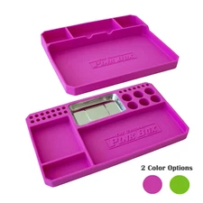 2-Piece Silicone Flexible Parts Tray Set with Magnetic Insert