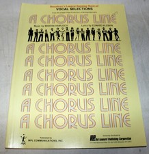 A CHORUS LINE VOCAL SELECTIONS SONGBOOK Sheet Music Show Broadway Movie Pictures