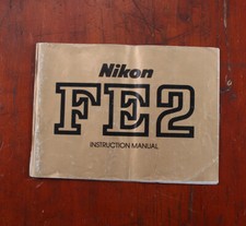 NIKON FE2 INSTRUCTION BOOK, 1983, TAPED FRONT COVER/213246