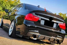 PSM Rear Spoiler Wing Style For 2006-2011 BMW 3 Series E90 M3 Sedan Carbon Fiber