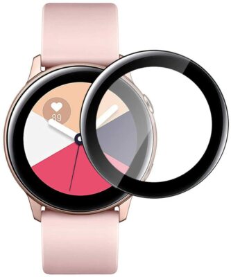 2x 3D Hartglas für Samsung Galaxy Watch Active 2 40 mm Hartglas Full CURVED