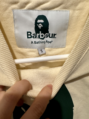 Barbour x A Bathing Ape BAPE Head Logo cotton jersey sweatshirt