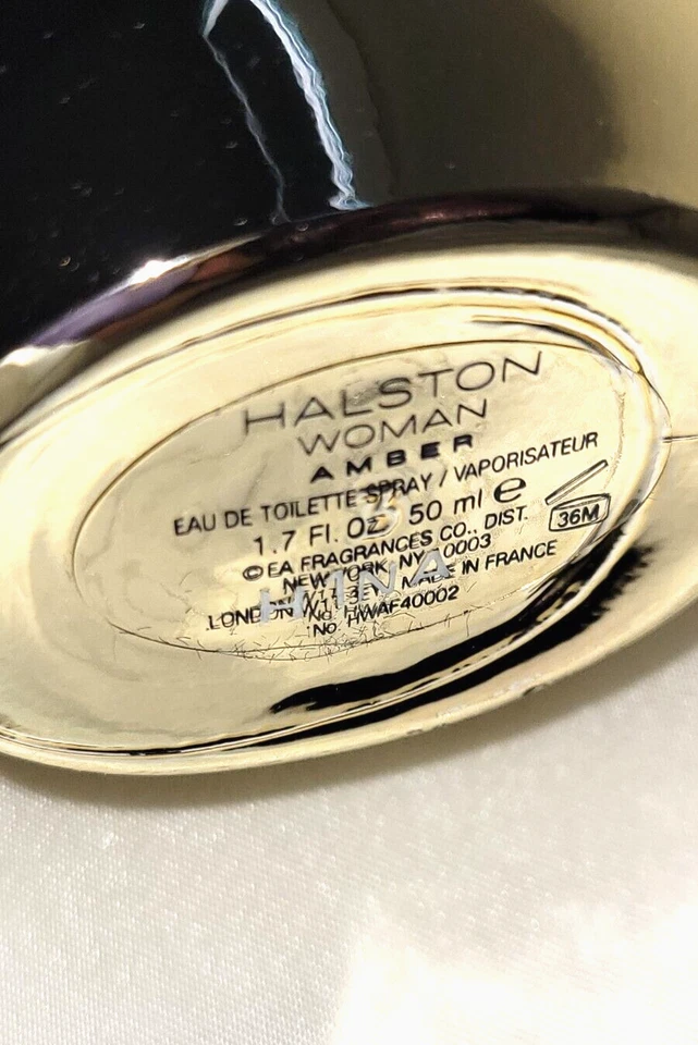 HALSTON Mujer ÁMBAR 1,7 oz 50 ml Eau De Parfum Spray Perfume *DESCONTINUADO Foto 2 de 3