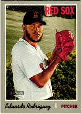 2019 Topps Heritage Baseball Card Eduardo Rodriguez #237
