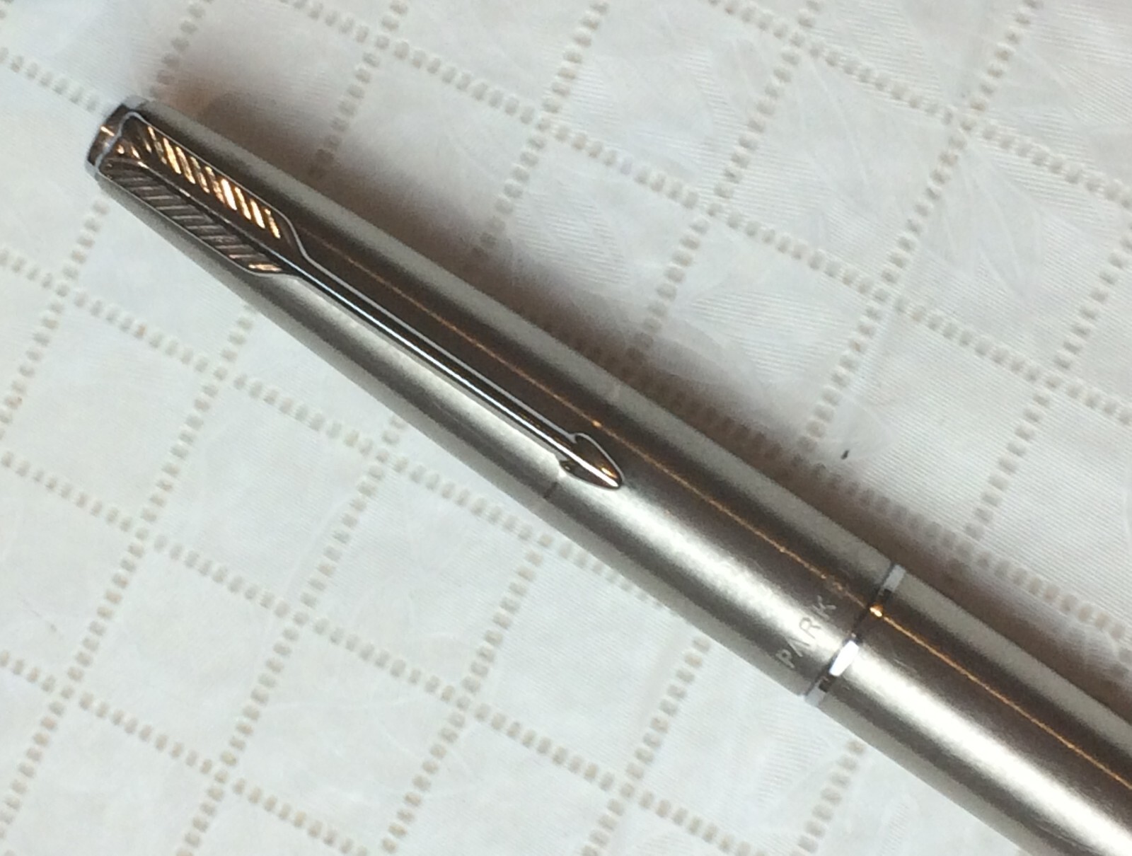 Vintage Parker 45 Fountain Pen Brushed Steel Black Accents from ...