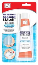 Multipurpose White Silicone Sealant Tube Bathroom Kitchen Sealer Edging Gasket