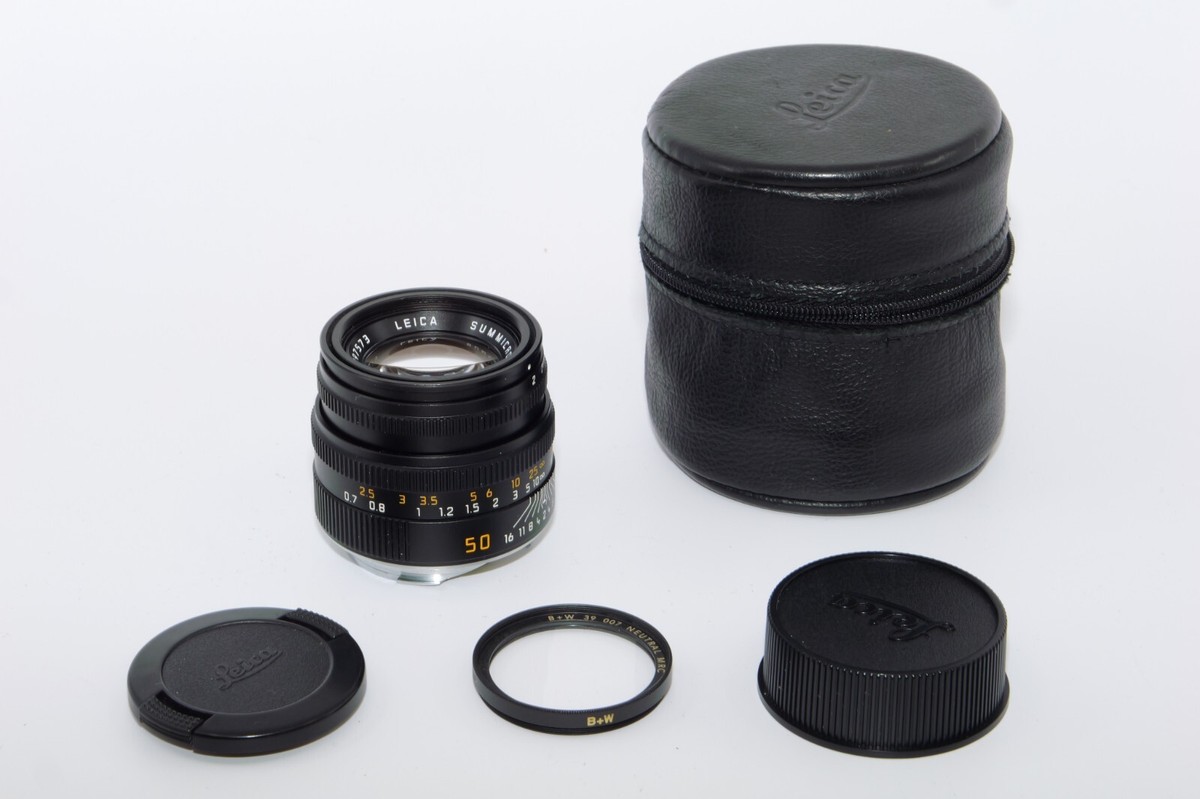 Leica Summicron-M 50mm f/2（6ビットコード付き） Leica Summicron-M 50mm f/2 Standard Lens. Black. 6-Bit