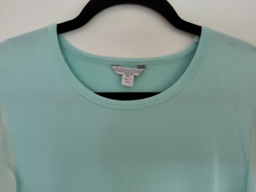 2 X QUEENSPARK LADIES TOPS 1 X AQUA AND 1 BROWN SIZE XL - Picture 3 of 12
