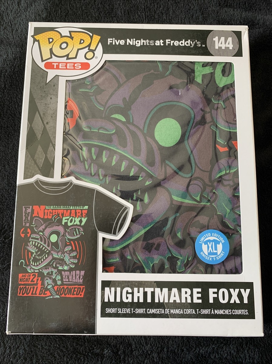 FUNKO POP! Tees Nightmare Foxy #144 Five Nights Freddy T