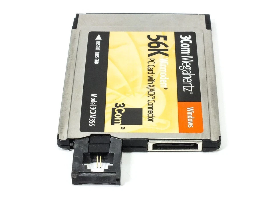 3COM Megahertz 56k WinModem PC Card - Xjack Connector 3CXM356 - Image 4 of 4