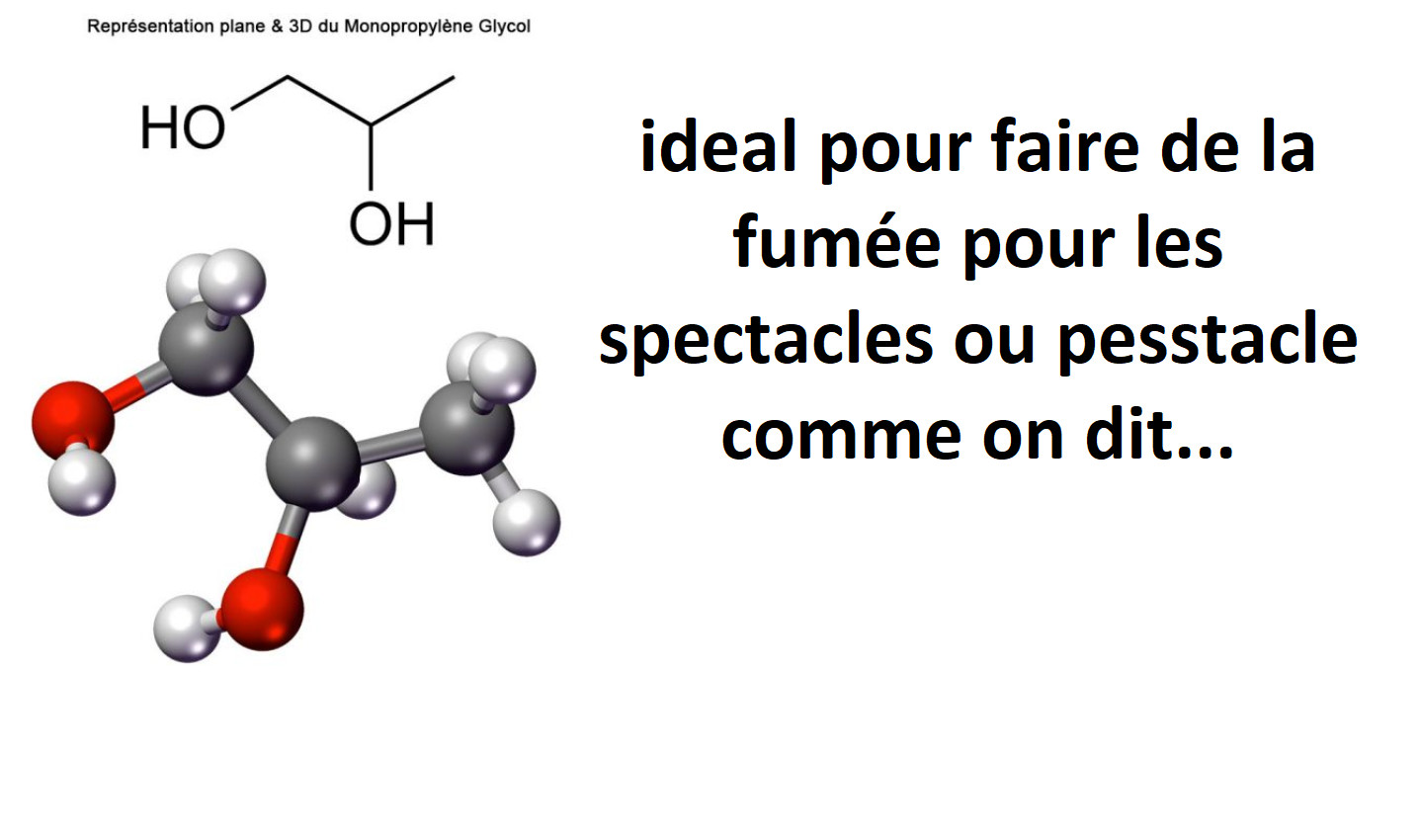 Monopropylène glycol contre l'encrassement des machines à fumée avec ce format 500L