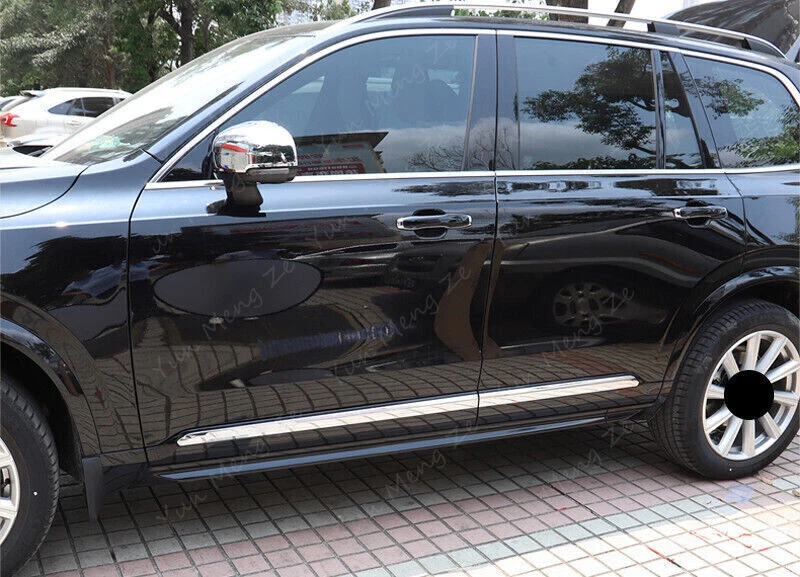 Chrome Car Side Door Body Molding Cover Trim 4pcs For Volvo XC90 2016-2023 2024 — 第 3/4 张图片