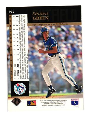 1994 Upper Deck #493 Shawn Green Toronto Blue Jays | eBay