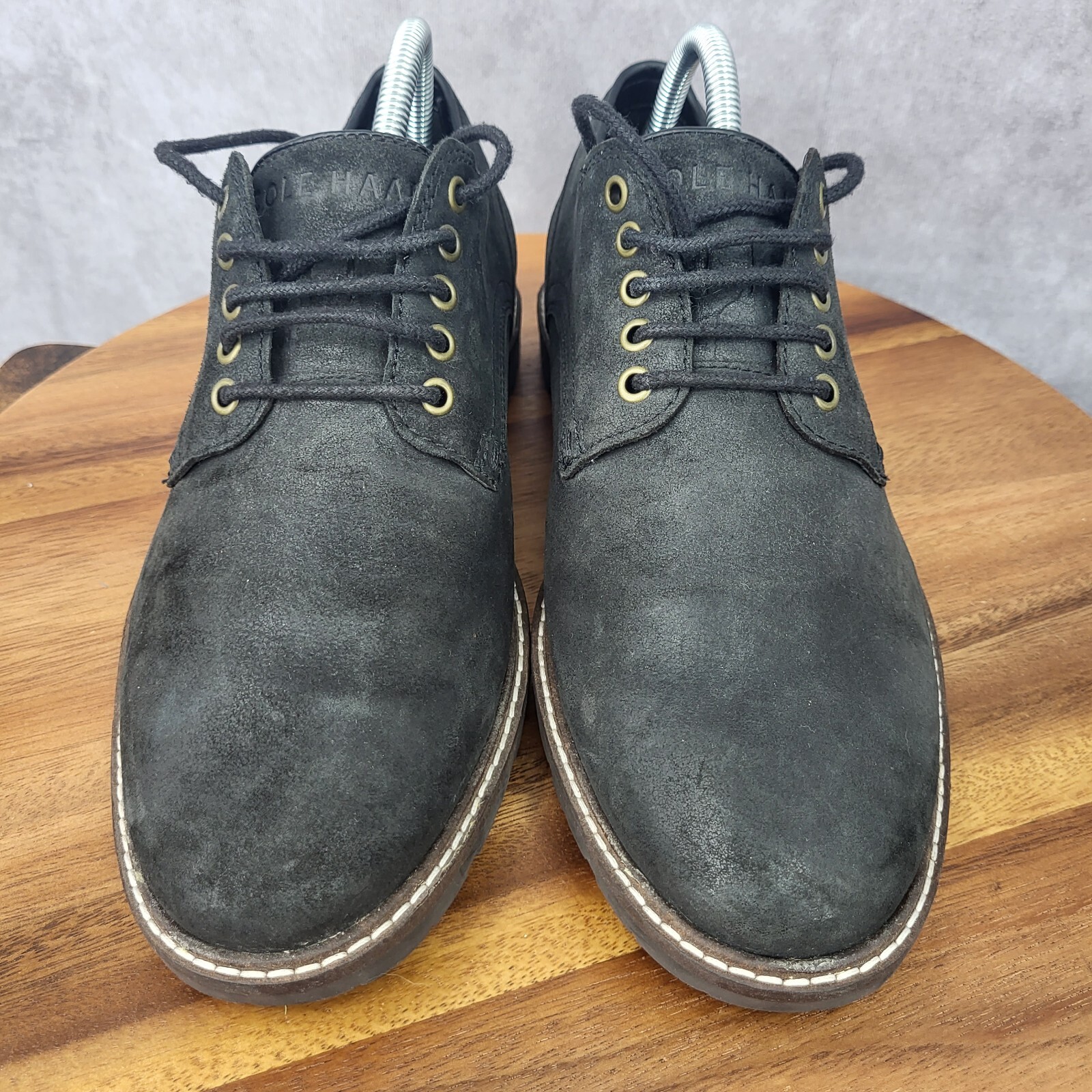 SAOLA Scarpe Oxford Cole Haan Grand OS uomo 8 nere Nathan pelle derby stringate C30072