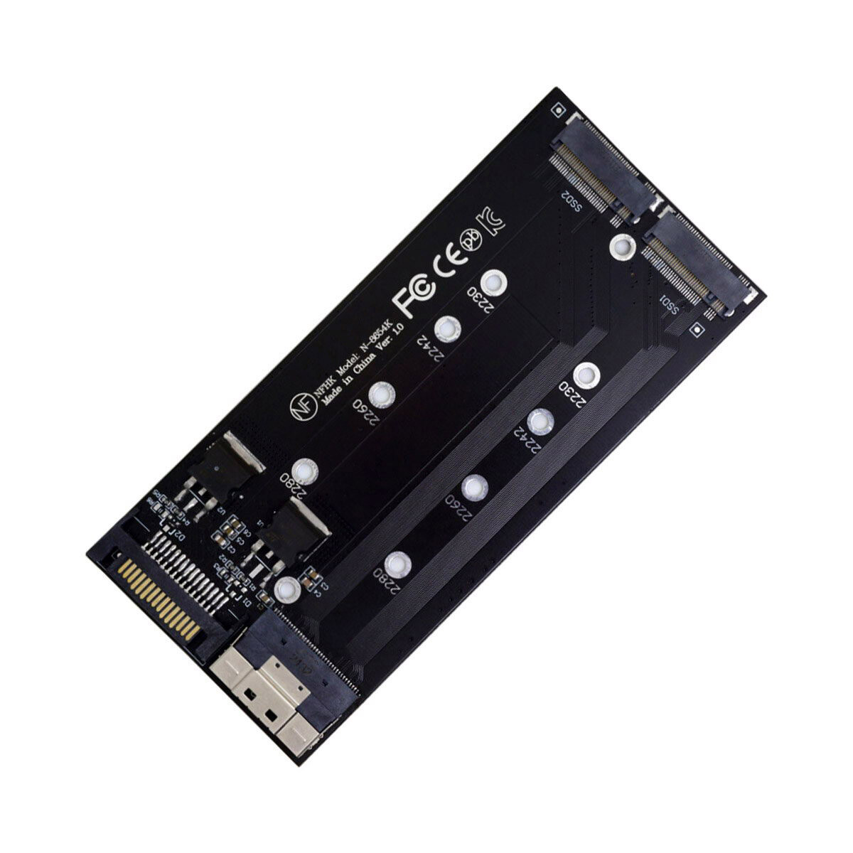 Cablecc SFF-8654 naar U2 Kit NGFF M-Key naar Slimline SAS NVME PCIe SSD