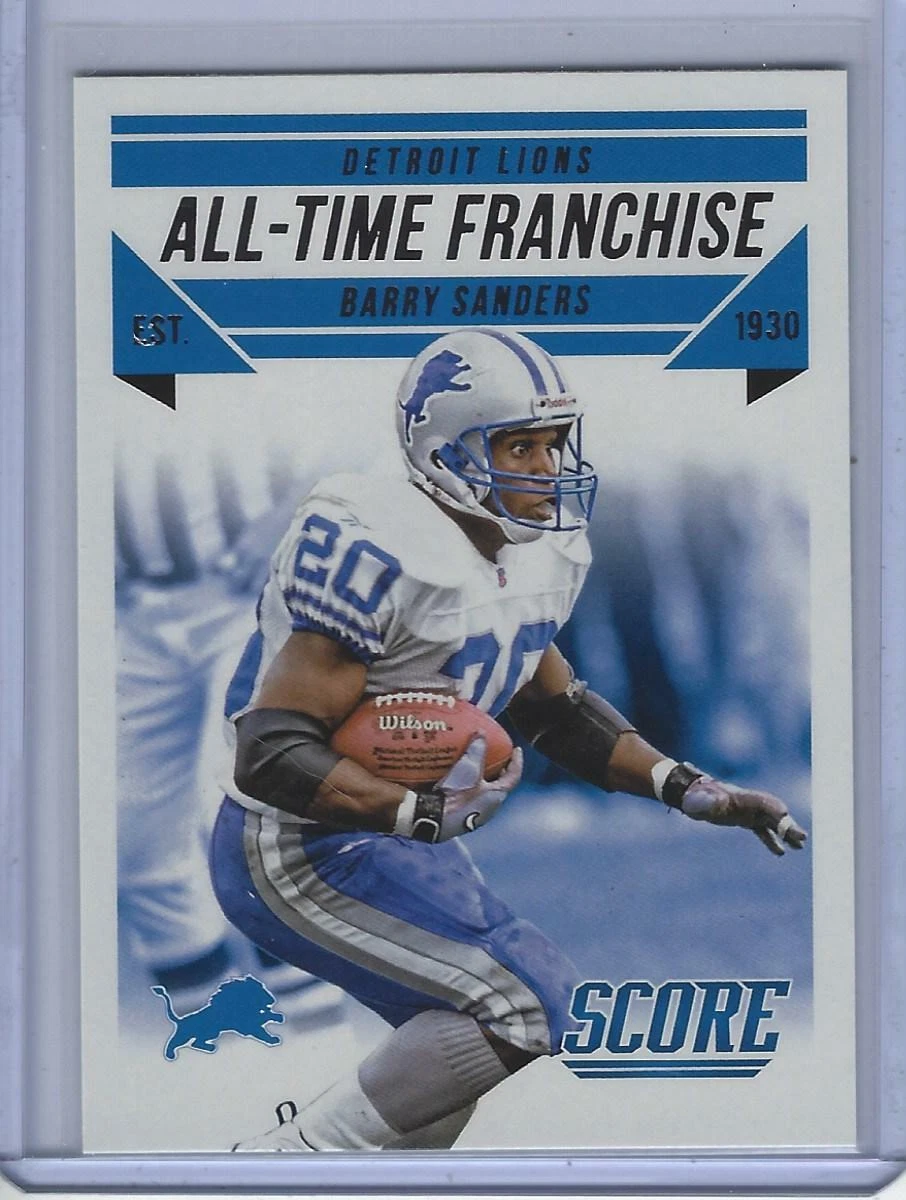 2015 Score All Time Franchise Barry Sanders 2 Detroit Lions eBay