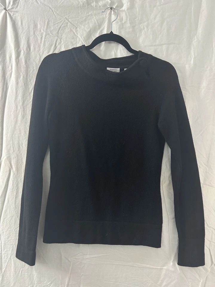 Suéter Pullover Barneys New York Mujer Negro Cachemira Talla S Cápsula Clásica Foto 2 de 4