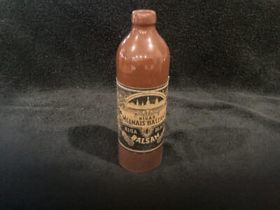 Vintage Rigas Melnais Balzams Stone Bottle, 20cm