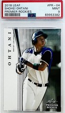 2018 Leaf Premier Rookies Shohei Ohtani RC Rookie  Card #PR-04 PSA 9 🔥