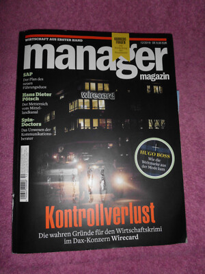 MANAGER MAGAZIN 12/2019 Wirecard Chris Hemsworth Prada Black Hugo Boss Bottled D