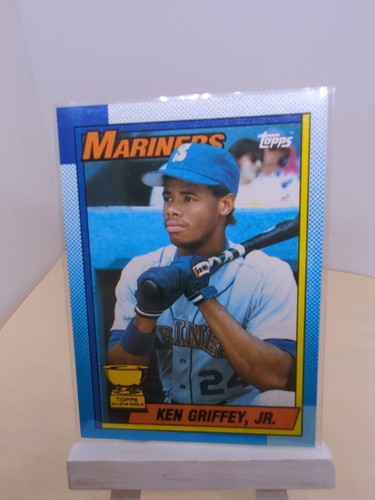 1990 Topps Ken Griffey Jr. #336 All-Star Rookie (Error Bloody Scar) - Picture 8 of 14