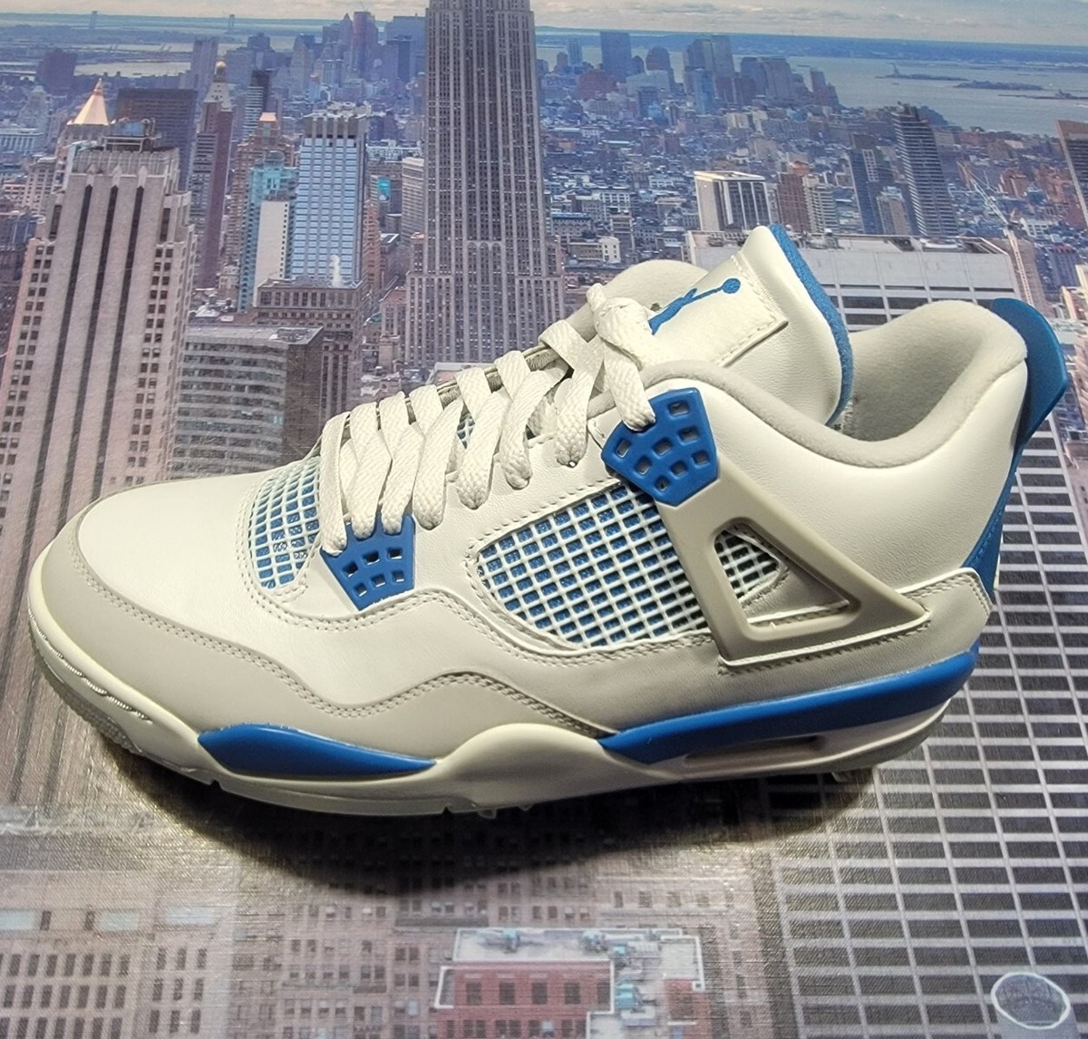 Nike Air Jordan IV 4 Retro Golf White Military Blue Mens Size 12