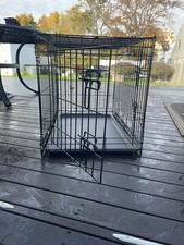 New Top Paw  30" Double Door Colapsable Wire Dog Crate W/ Divider Panel  Tray