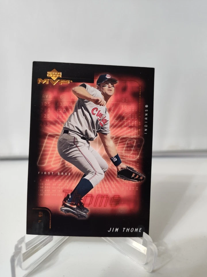 Jim Thome 2002 Upper Deck MVP Indians Cleveland 1B Rare Card - Image 3 of 4