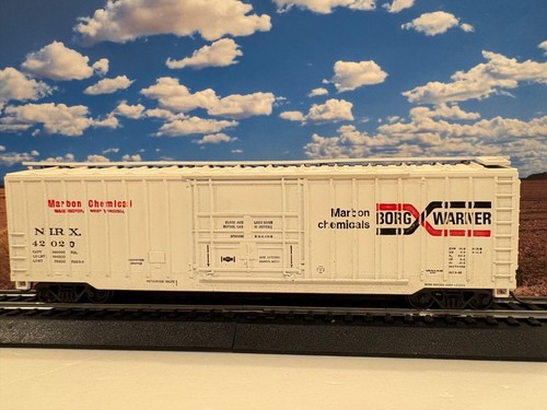 HO Athearn Caja Azul 5283 50' Enchufe Puerta Caja Coche Borg-Warner NIRX 42020 Kadees | Zustand: Used