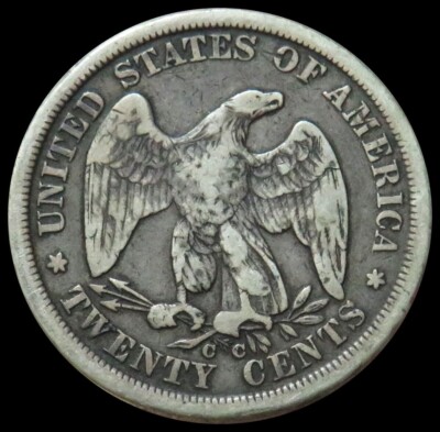 1875 CC USA CARSON CITY 20 CENT PIECE | eBay
