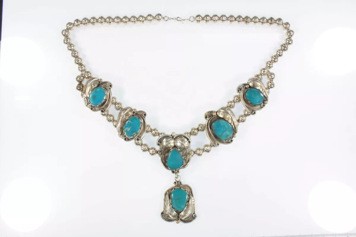 Turquoise on sale necklace navajo
