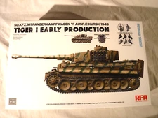 1/35 RFM Rye Field German WWII Tiger I Early Prod Kursk 1943 Metal Barrel # 5139
