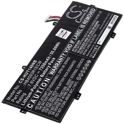 Akku für Huawei MateBook 14 Laptop 7,6V 7350mAh/56Wh Li-Polymer Schwarz