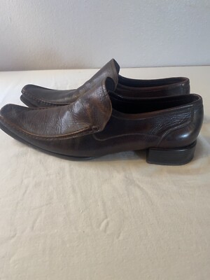 Zara Mens Leather slip on dress Shoes Loafers brown Size 9. 1i CASUAL LEATHER LOAFERS - Brown | ZARA United States main image 3