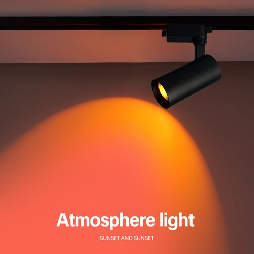 CRI 98 LED Ceiling Light Fixture 2-Line Rail Track Lamp Rotate Picture Spotlight - Picture 8 of 31
