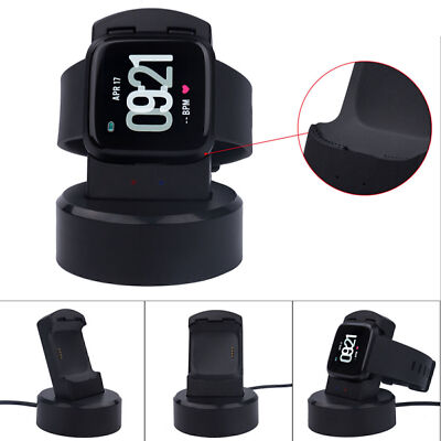 F??r Fitbit Versa Smart Watch USB-Ladekabel Ladeger?t Dock Cradle Stand