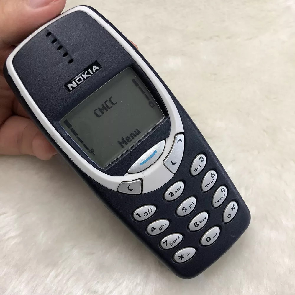 Original Nokia 3310 blue (Unlocked) 2G GSM 900/1800 Good Cheap Cellular  Phone